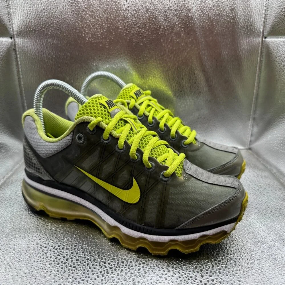 Size 6.5 Nike Air Max+ 2009 Stealth Cybe Womens Gray Athletic Shoes 354750-013‎